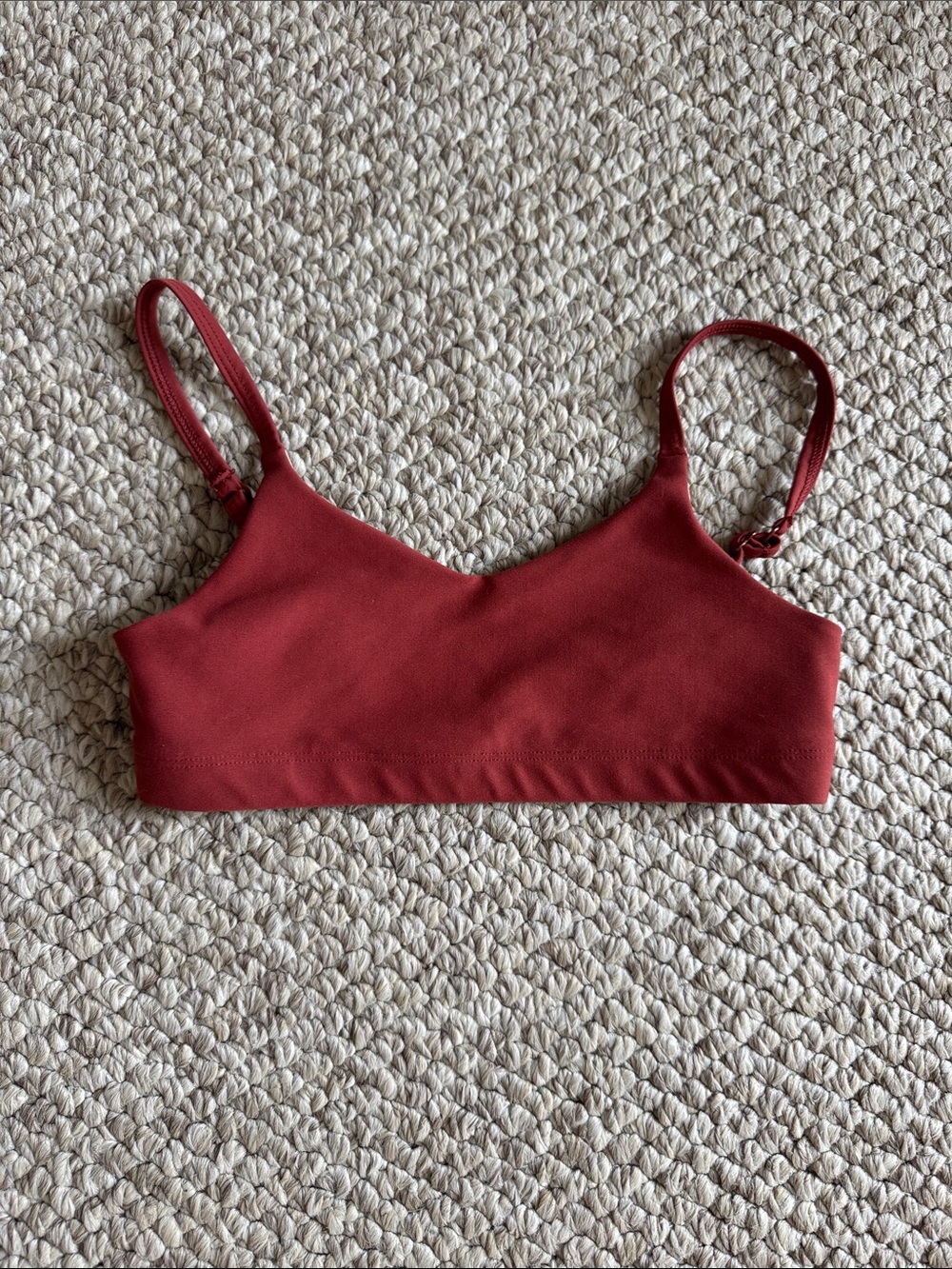 Old Navy Seamless Bralette in Brick Red